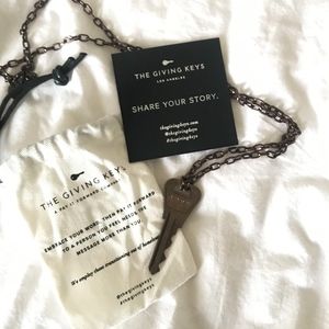 Love Giving Key in Antique Finish